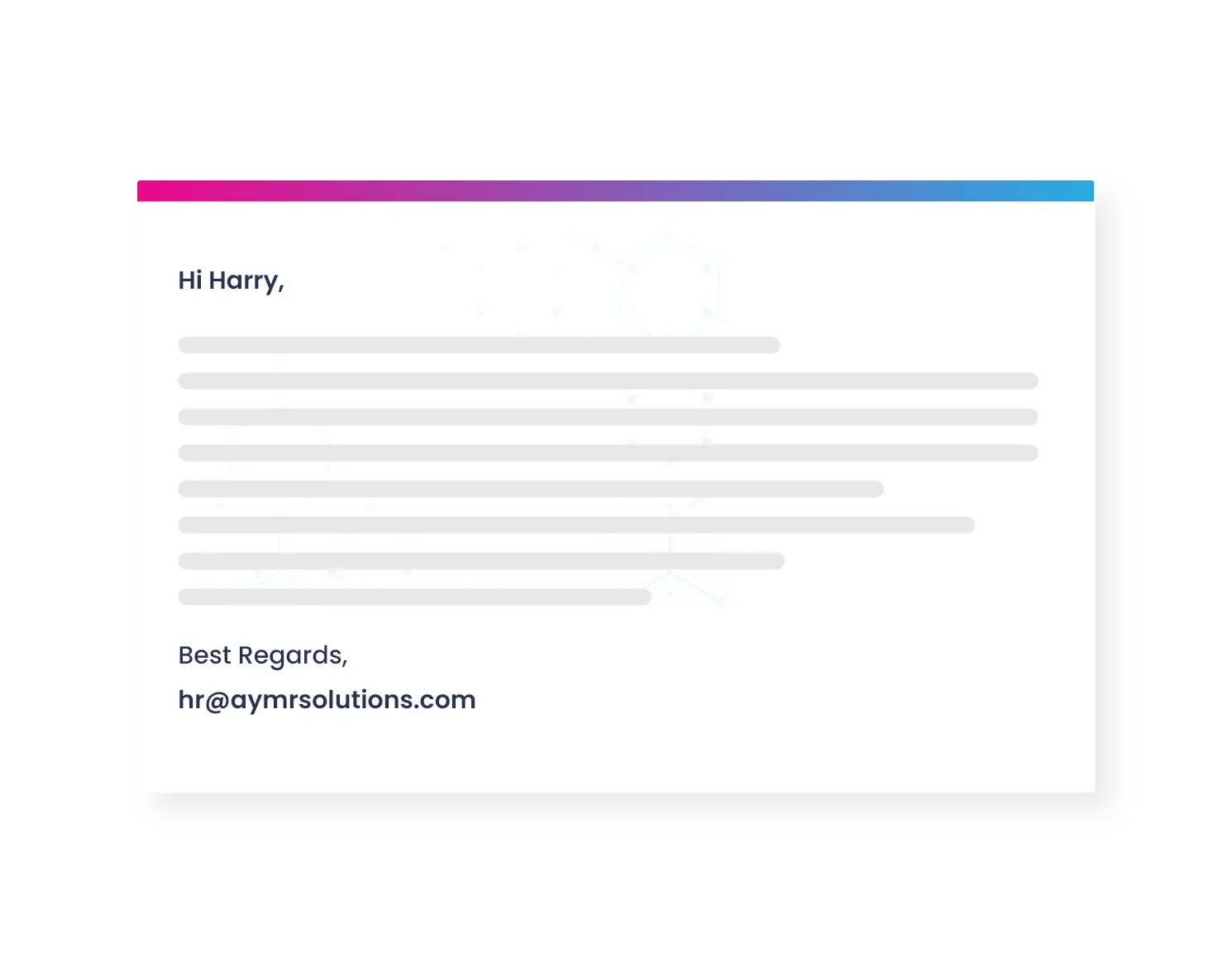 Email template 